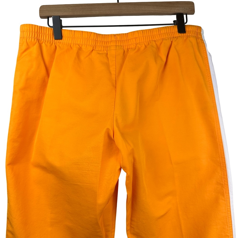 Nike Orange Striped Athletic Bright Trim Drawstring Waist Capri Pants M - Picture 10 of 13